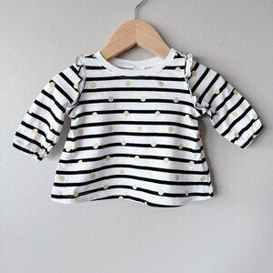 🧸 SALE! (5/$15, 8/$22, 12/$30) Old Navy striped baby girl top 0-3m